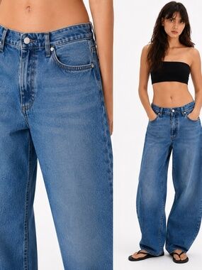 Levi's Baggy Dad Jeans Medium Wash 27x32 NWT Relaxed Fit Straight Leg Vintage